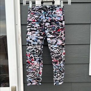 Lululemon Colorful Abstract Print Leggings